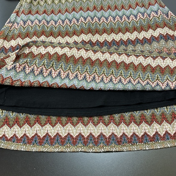 Catherine Malandrino Multi Colored Knit Shift Dress Size 4 Stretch Metallic - Picture 5 of 12